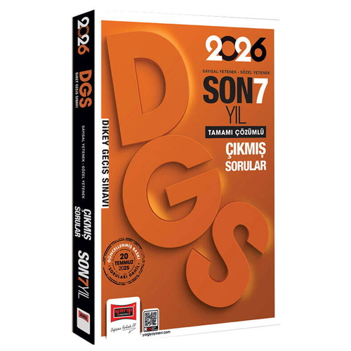 DGS VİP Sayısal-Sözel Yetenek Tamamı Çözümlü Son 7 Yıl Çıkmış Sorular Yargı Yayınları 2026