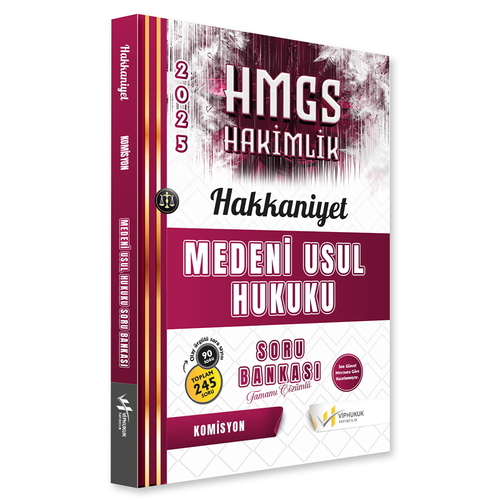 HMGS Hakimlik Hakkaniyet Medeni Usul Hukuku Soru Bankası VİPHukuk Yayınları 2025