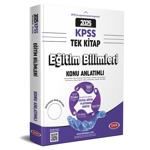 KPSS Tek Kitap Eğitim Bilimleri Konu Anlatımlı Data Yayınları 2025