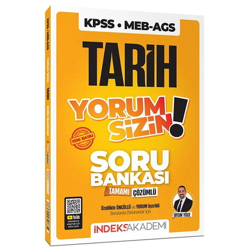 KPSS Tarih Yorum Sizin Soru Bankası İndeks Akademi Yayınları 2026