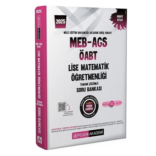 MEB AGS ÖABT Lise Matematik Öğretmenliği Soru Bankası Pegem Akademi Yayınları 2025