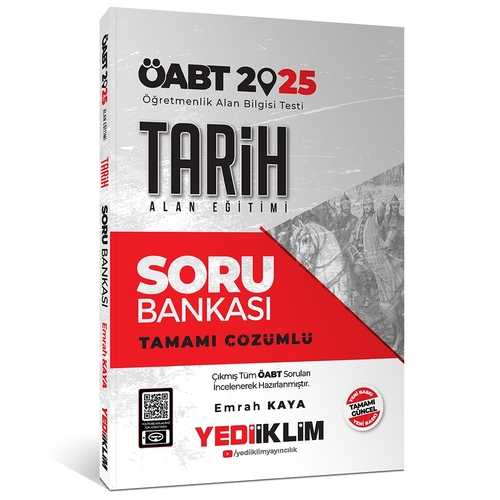 ÖABT Tarih Alan Eğitimi Soru Bankası Emrah Kaya Yediiklim Yayınları 2025