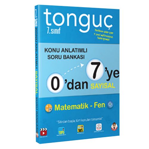 7. Sınıf 0\'dan 7\'ye Sayısal Konu Anlatımlı Soru Bankası Tonguç Akademi Yayınları