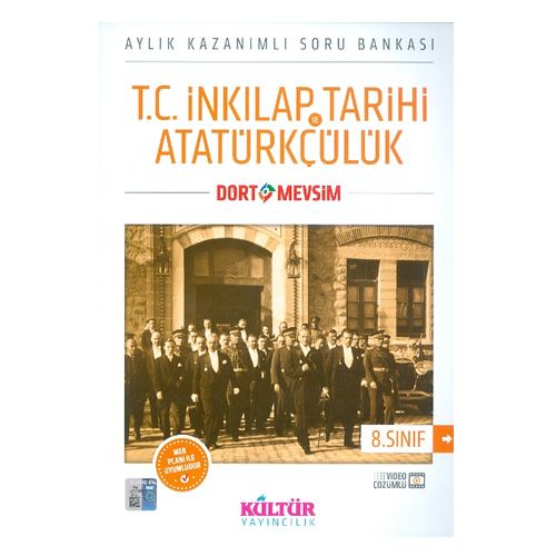 8. Sınıf T.C. İnkılap Tarihi ve Atatürkçülük Soru Bankası Kültür Yayınları