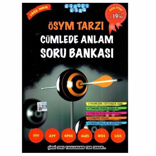 ÖSYM Tarzı Cümlede Anlam Soru Bankası Tüm Sınavlar İçin Akıllı Adam Yayınları