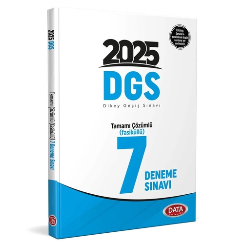 DGS Tamamı Çözümlü Fasiküllü 7 Deneme Sınavı Data Yayınları 2025