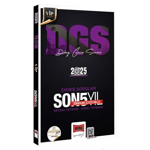 DGS VİP Sayısal-Sözel Yetenek Tamamı Çözümlü Son 5 Yıl Çıkmış Sorular Yargı Yayınları 2025