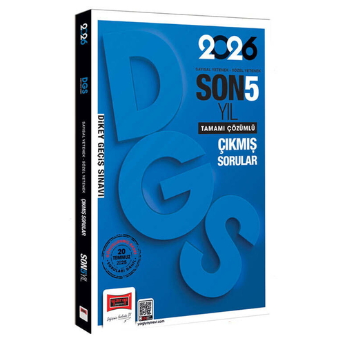 DGS VİP Sayısal-Sözel Yetenek Tamamı Çözümlü Son 5 Yıl Çıkmış Sorular Yargı Yayınları 2026