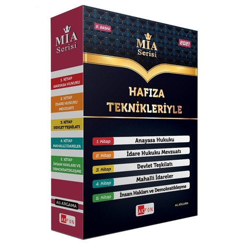 Hafıza Teknikleriyle MİA Serisi Seti Ali Argama Akfon Yayınları 2021
