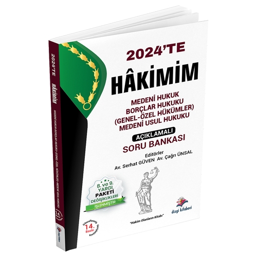 HAKİMİM Medeni Hukuk, Borçlar Hukuku Genel-Özel Hükümler, Medeni Usul Hukuku Dizgi Kitap Yayınları 2024