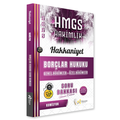 HMGS Hakimlik Hakkaniyet Borçlar Hukuku Soru Bankası VİPHukuk Yayınları 2025