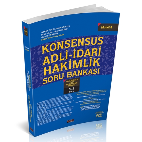 KONSENSUS Adli İdari Modül 4 Ceza Hukuku CMK Soru Bankası 2022