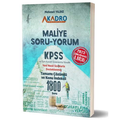 KPSS A Grubu Maliye Soru Yorum Soru Bankası A Kadro Yayınları 2023