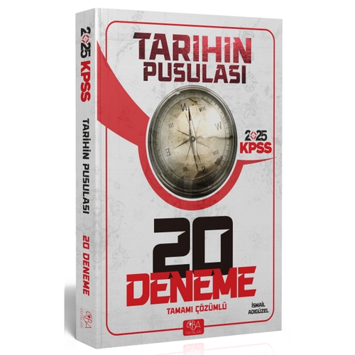 KPSS Tarihin Pusulası Tamamı Çözümlü 20 Deneme CBA Yayınları 2025