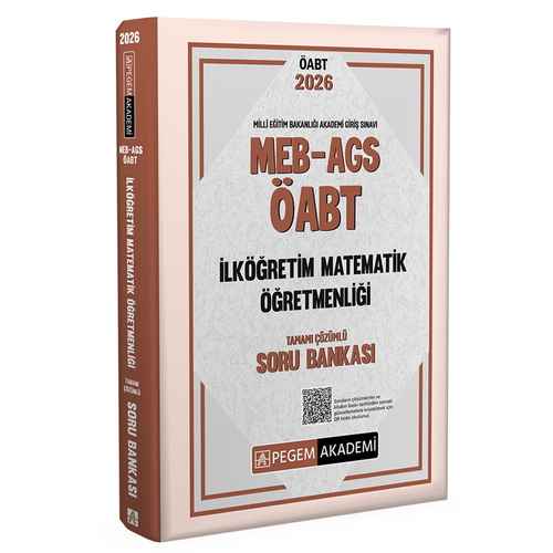 MEB AGS ÖABT İlköğretim Matematik Öğretmenliği Soru Bankası Pegem Akademi Yayınları 2026