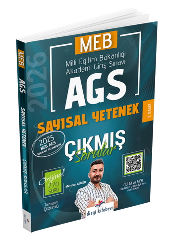 MEB AGS Sayısal Yetenek Video Çözümlü Çıkmış Sorular Dizgi Kitap Yayınları 2026