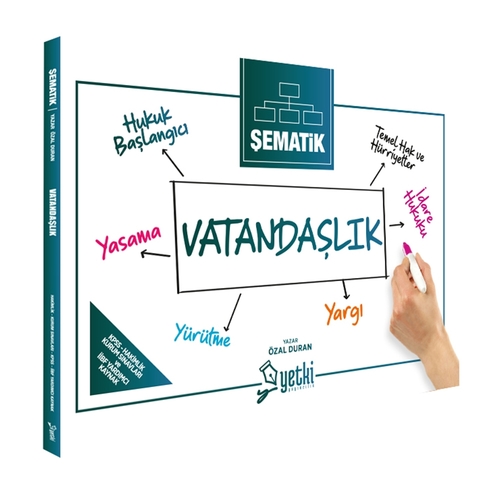 Şematik KPSS Vatandaşlık Ders Notları Yetki Yayınları 2024