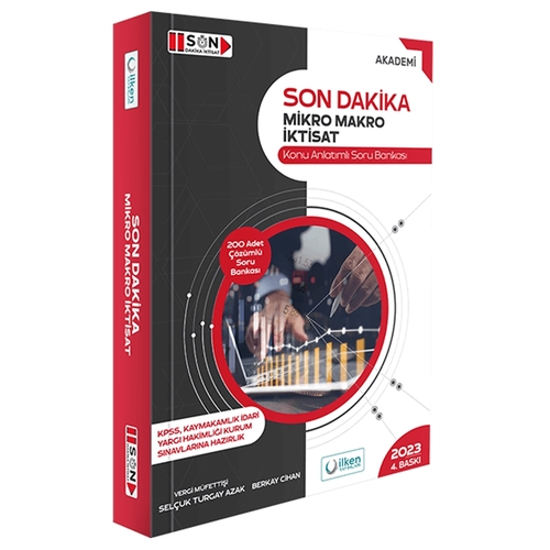 Son Dakika İktisat Mikro ve Makro İktisat Konu Anlatımlı Soru Bankası İlken Yayınları 2023