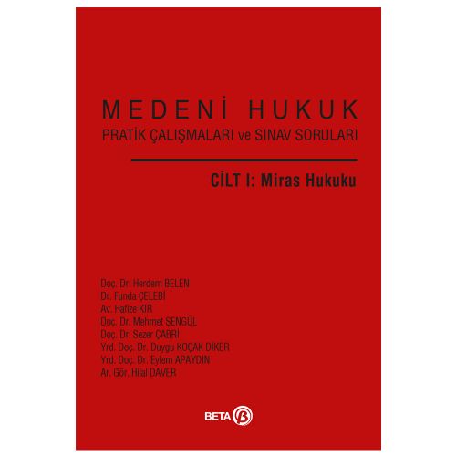 Medeni Hukuk Cilt 1 Miras Hukuku - Herdem Belen