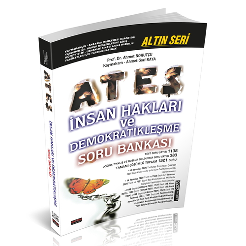 ATEŞ İnsan Hakları ve Demokratikleşme Soru Bankası Savaş Yayınları Ağustos 2025
