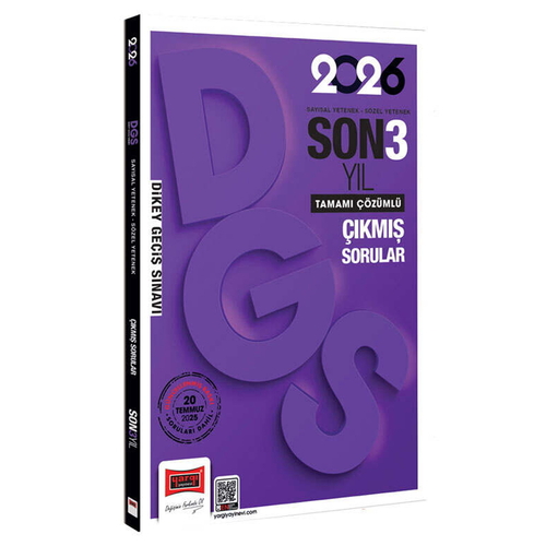 DGS VİP Sayısal-Sözel Yetenek Tamamı Çözümlü Son 3 Yıl Çıkmış Sorular Yargı Yayınları 2026