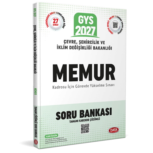 GYS Çevre, Şehircilik ve İklim Değişikliği Bakanlığı Memur Soru Bankası Data Yayınları 2027