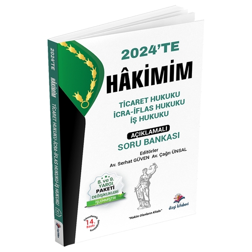 HAKİMİM Ticaret Hukuku, İcra ve İflas Hukuku, İş Hukuku Soru Bankası Dizgi Kitap Yayınları 2024