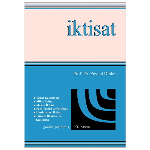 İktisat - Zeynel Dinler