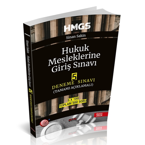 Kelepir Ürün İadesizdir - HMGS Hukuk Mesleklerine Giriş Sınavı 5 Deneme Sınavı Savaş Yayınları 2024
