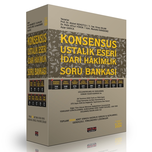 KONSENSUS Ustalık Eseri İdari Yargı Hakim Yardımcılığı Soru Bankası Savaş Yayınları Eylül 2024