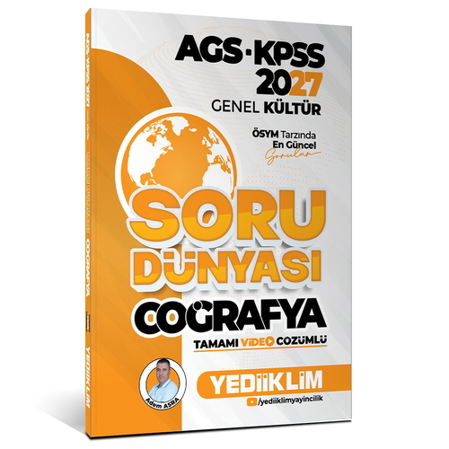 KPSS Genel Kültür Coğrafya Soru Dünyası Yediiklim Yayınları 2027