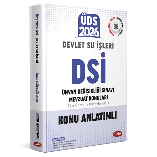 ÜDS Devlet Su İşleri DSİ Mevzuat Konuları Konu Anlatımlı Data Yayınları 2026