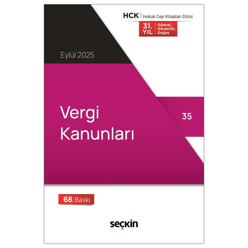 Vergi Kanunları - Seçkin Yayınevi Kanun Metinleri Eylül 2025