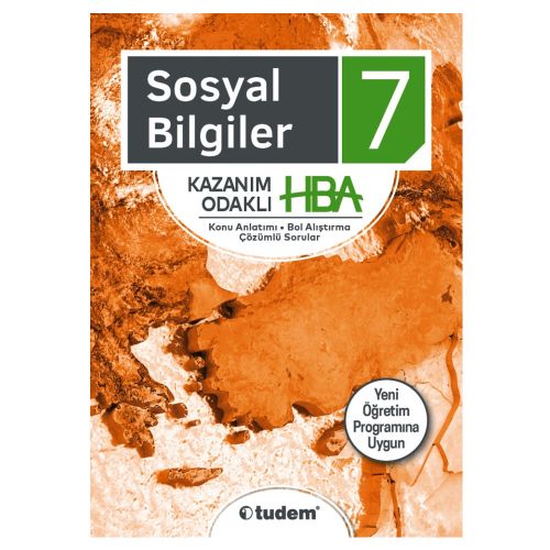 7. Sınıf Sosyal Bilgiler Kazanım Odaklı HBA Tudem Yayınları