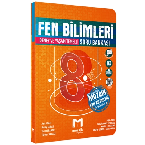 8. Sınıf Fen Bilimleri Soru Bankası Mozaik Yayınları