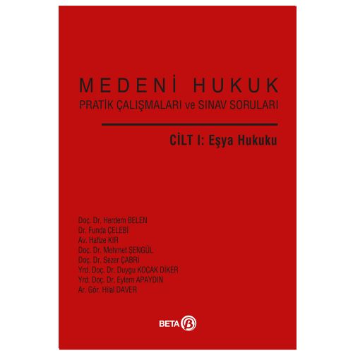Medeni Hukuk Cilt 1 Eşya Hukuku - Herdem Belen