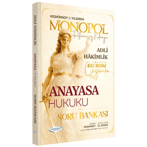Adli Hakimlik Anayasa Hukuku Özgün Çözümlü Soru Bankası Monopol Yayınları 2026
