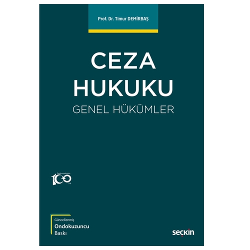 Ceza Hukuku Genel Hükümler - Timur Demirbaş
