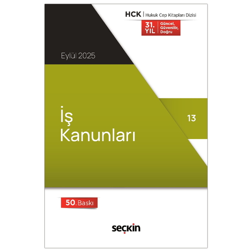 İş Kanunları - Seçkin Yayınevi Kanun Metinleri Eylül 2025