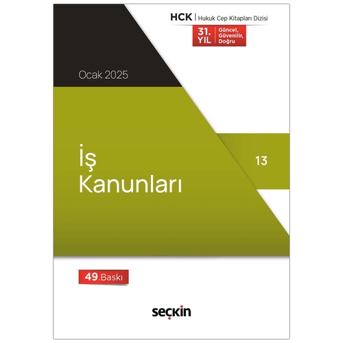 İş Kanunları - Seçkin Yayınevi Kanun Metinleri Ocak 2025