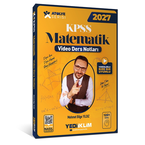 KPSS Atölye Serisi Genel Yetenek Matematik Video Ders Notları Yediiklim Yayınları 2027