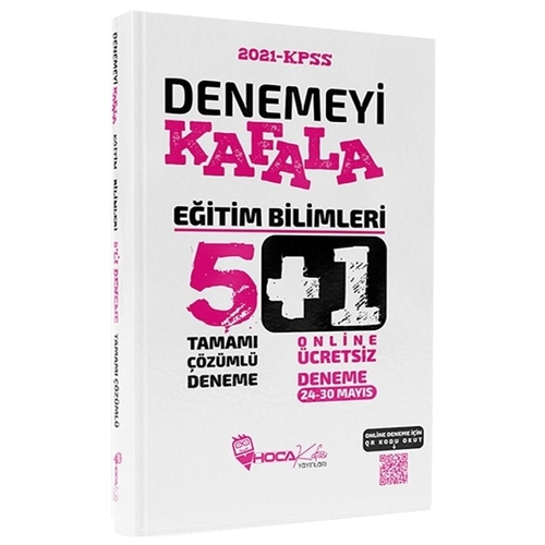 KPSS Eğitim Bilimleri Denemeyi Kafala 5+1 Deneme 5 Çözümlü 1 Online Hoca Kafası Yayınları 2021