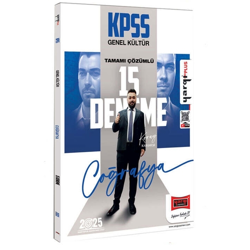 KPSS Genel Kültür Tamamı Çözümlü Coğrafya 15 Deneme Yargı Yayınları 2025