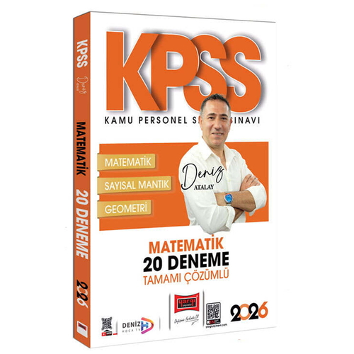 KPSS Genel Yetenek Tamamı Çözümlü Matematik 20 Deneme Yargı Yayınları 2026