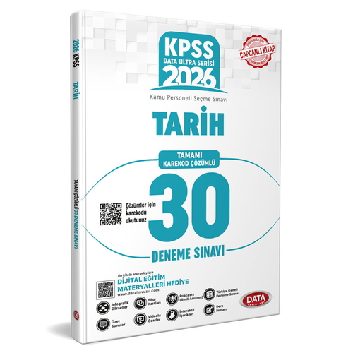 KPSS Ultra Serisi Tarih 30 Deneme Sınavı Data Yayınları 2026