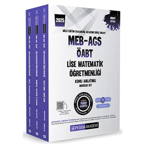 MEB AGS ÖABT Lise Matematik Öğretmenliği Konu Anlatımlı Pegem Akademi Yayınları 2025