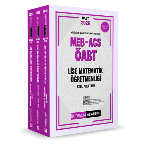 MEB AGS ÖABT Lise Matematik Öğretmenliği Konu Anlatımlı Pegem Akademi Yayınları 2026