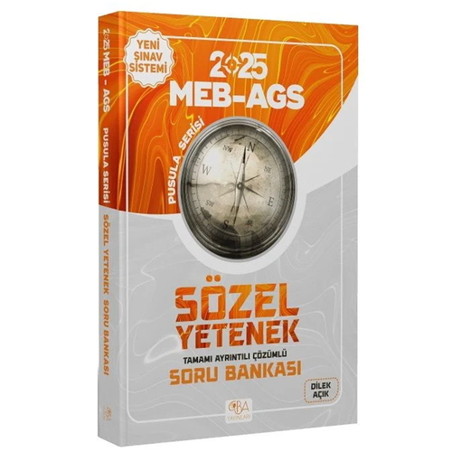 MEB AGS Pusula Serisi Sözel Yetenek Soru Bankası CBA Yayınları 2025