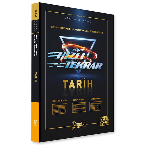 Süper Hızlı Tekrar KPSS Tarih Yetki Yayınları 2026