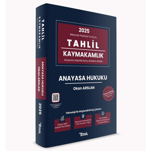 TAHLİL Kaymakamlık Anayasa Hukuku Konu Anlatımı Temsil Kitap Yayınları 2025